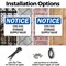 Signmission CNG Gas Storage Supply Valve OSHA Notice Sign, Plastic, 10in W x 7in L, 2PK OS-2PACK-NS-P-710-L-10692 - alternate 6